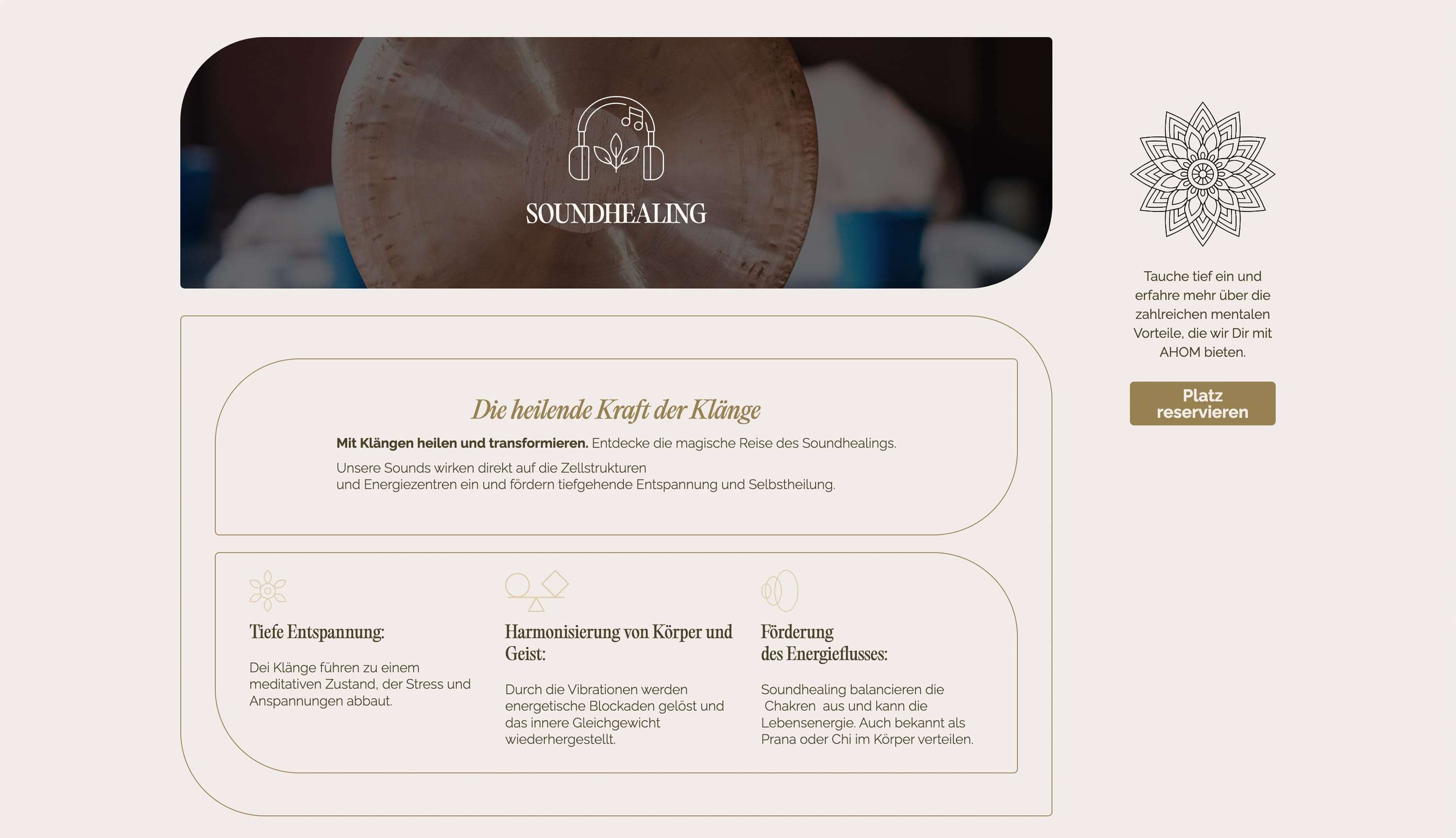 Die Health Oasis für deine Transformation.