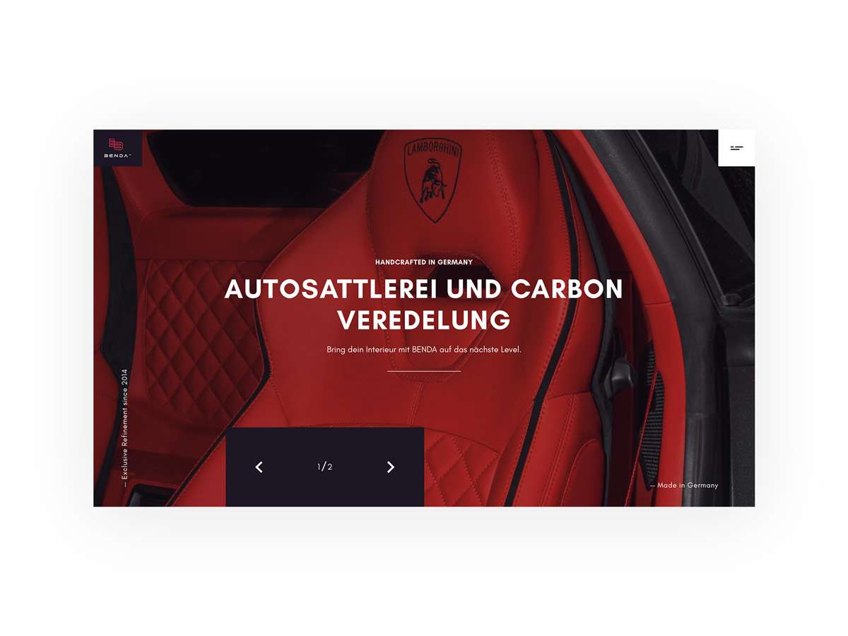 Benda Interiors | Webdesign