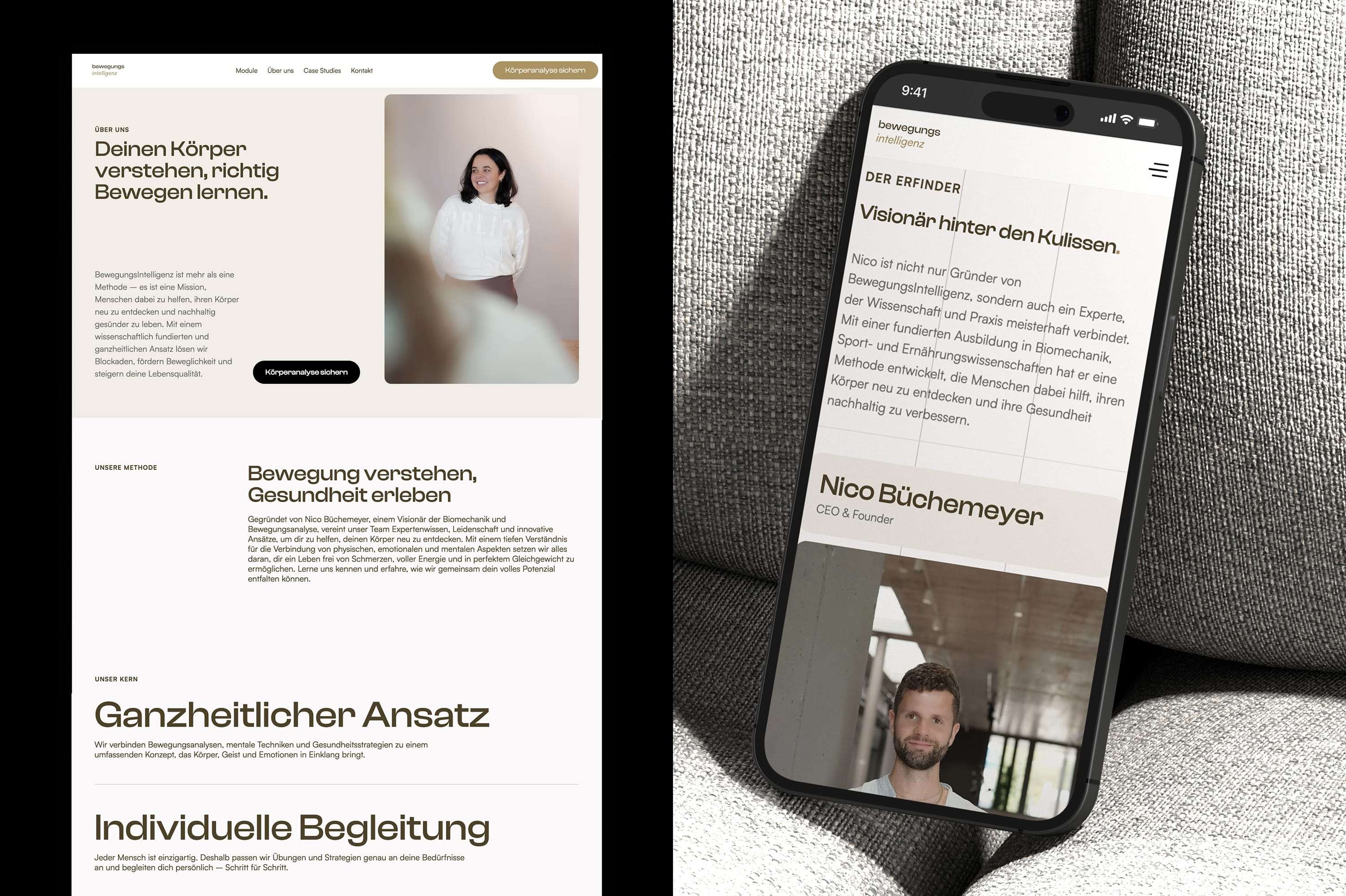 Bewegungsintelligenz optimiert Bewegung, reduziert Schmerzen und steigert körperliche und geistige Leistung durch moderne Bewegungsanalyse und maßgeschneiderte Trainings.