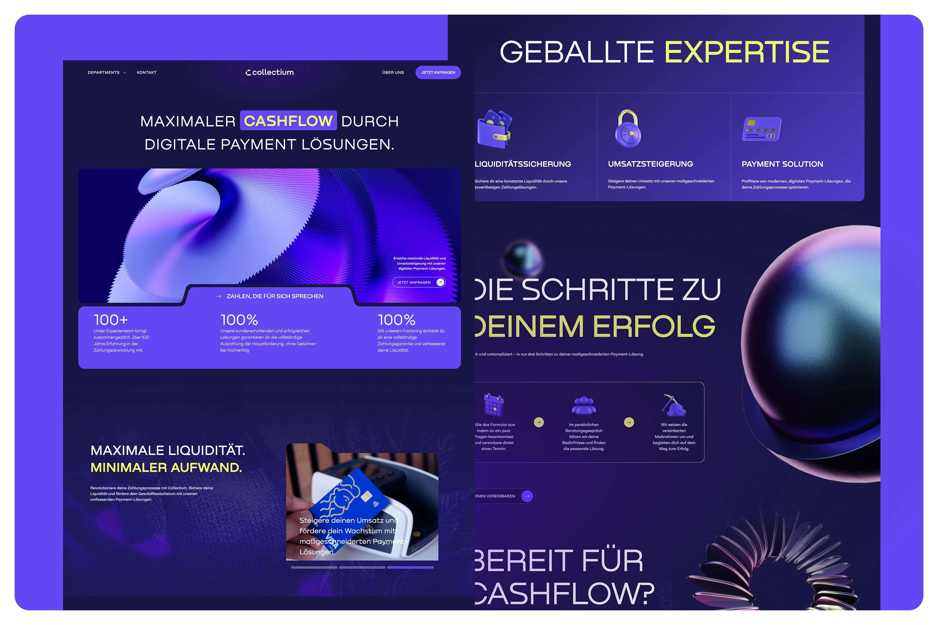 Collectium unterstützt Unternehmen dabei, ihre Zahlungsprozesse durch umfassende Beratung und innovative Softwarelösungen zu optimieren, basierend auf jahrelanger Erfahrung und bewährten Methoden, um effiziente und sichere Transaktionen zu gewährleisten.