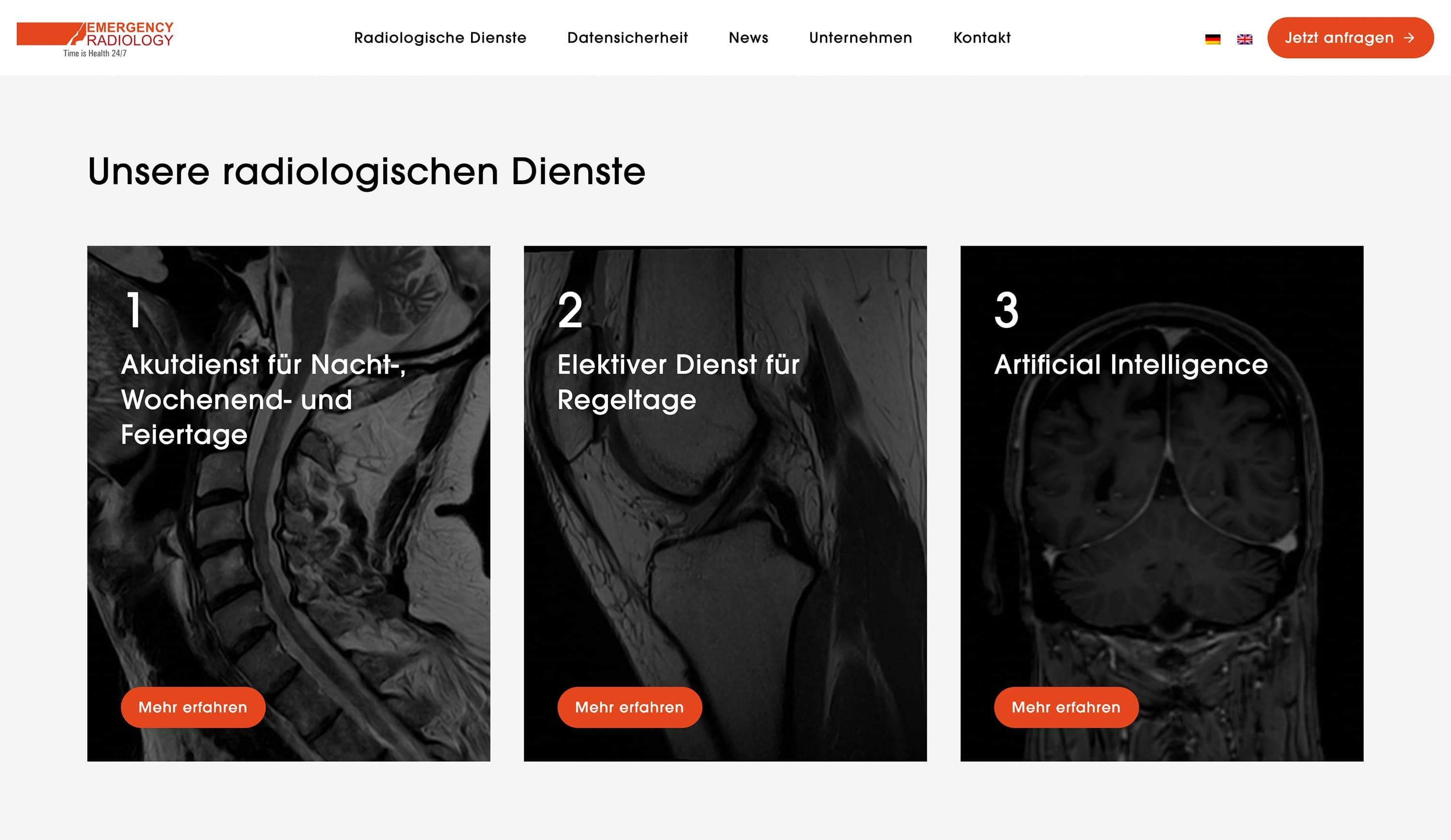 Radiologische Befundungen für Kliniken.