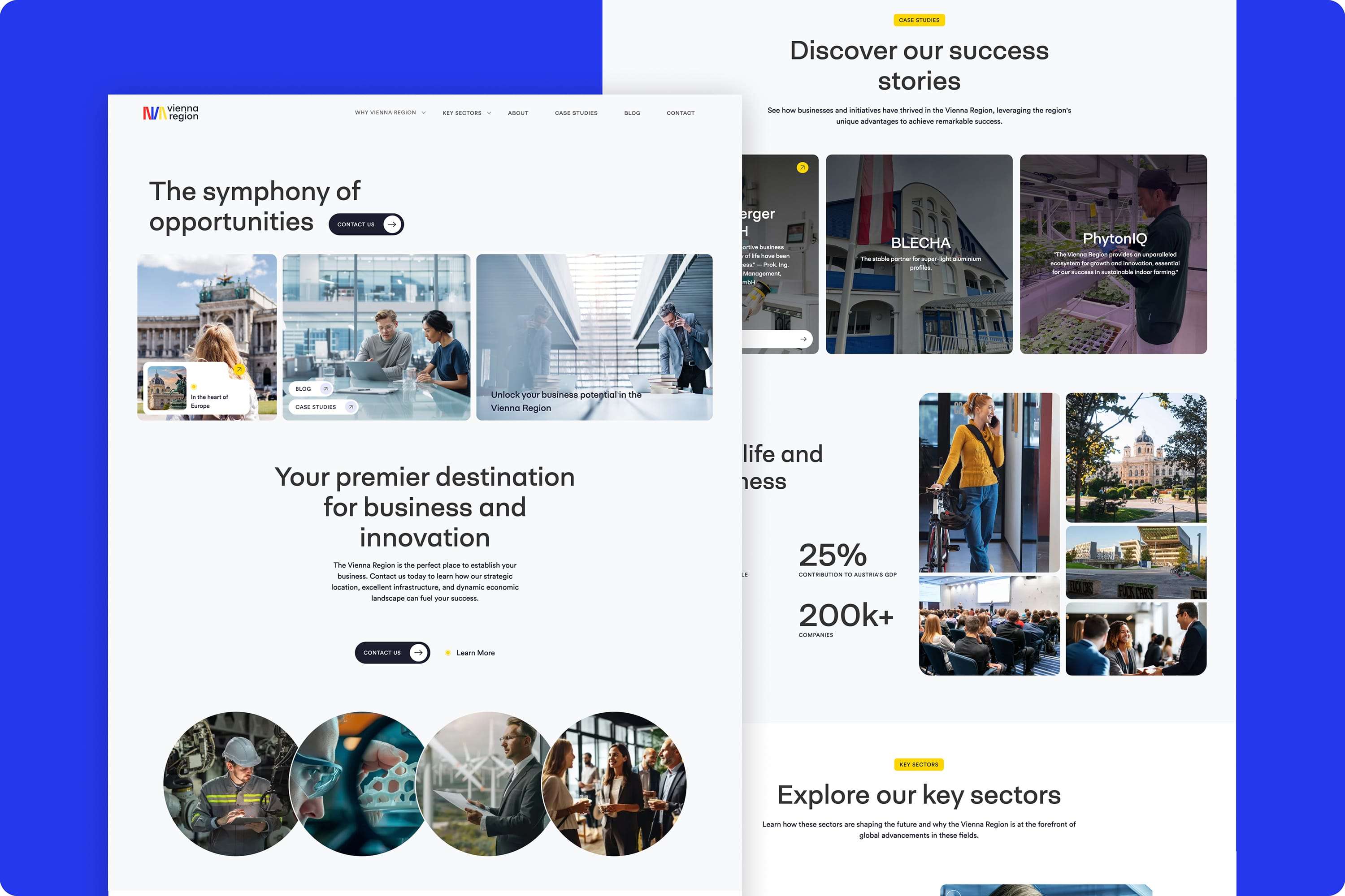 Vienna Region Marketing GmbH is the driving force behind the international positioning of the Vienna Region. With tailored marketing and communication strategies, it helps businesses and investors discover and successfully leverage the unique advantages of the region.