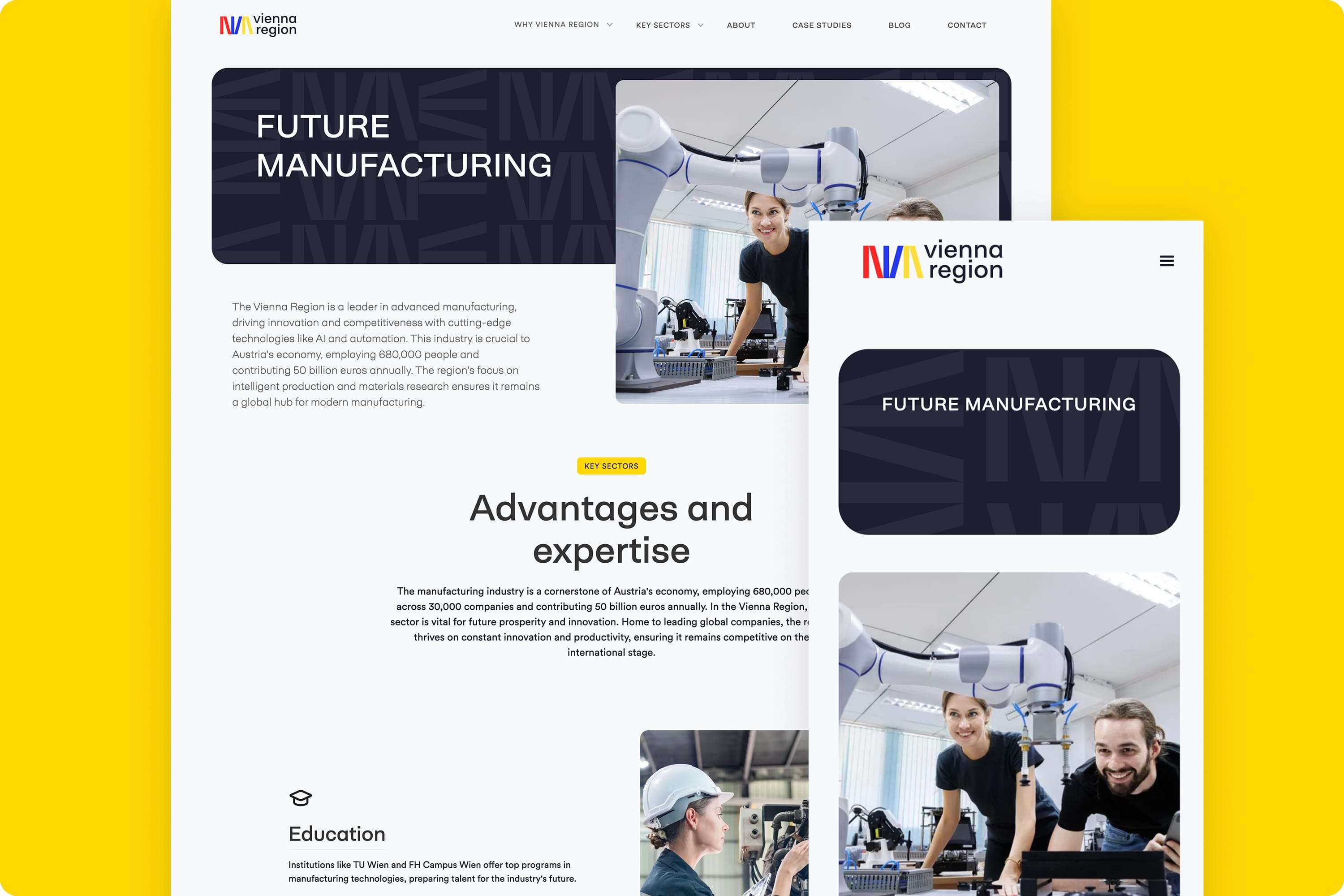 Vienna Region Marketing GmbH is the driving force behind the international positioning of the Vienna Region. With tailored marketing and communication strategies, it helps businesses and investors discover and successfully leverage the unique advantages of the region.